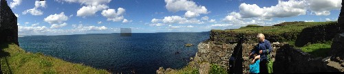 05 06 2015 - UFO Captured Looking Out to Sea From Dunluce Castle, Giants Causeway, Antrim, Northern Ireland, UK