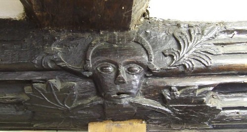 13c Carving in Steyning Post Office